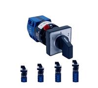 LW26-10S 1/2/3/4 Poles Single Hole Mounting Size 16mm Rotary Cam Switch 10A Changeover Main Selector IDGTTLDF(Customize,1P-4 Terminals)