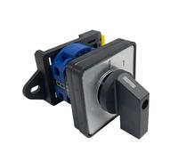 LW26-20/1 DIN Mounted ON-OFF Rotary Switch 2 Position 0-1 Changeover 20A 1 Pole 4 Terminals Control Circuit 1Pcs(With DIN)
