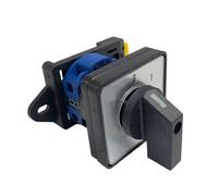LW26-20/1 DIN Mounted ON-Off Rotary Switch Knob 2 Position 0-1 Changeover Cam Switches 20A 1 Pole 4 Terminals Control Circuit(No DIN)