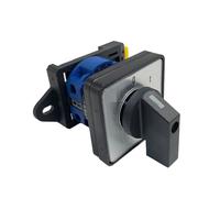 LW26-20/1 DIN mounted ON-OFF Rotary Switch Knob 2 Position 0-1 Changeover Cam Switches 20A 1 Pole 4 Terminals Control Circuit IDGTTLDF(With DIN)