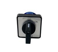 LW26-20/1 LW28 YMW26 ON/OFF 2 Position 2 Poles 4 Terminals Silver Contact CA-10 440V Ui 690V 20A Rotary Cam Switch 1Pcs(0-1)