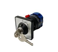 LW26-20/1 OFF-ON 2 Positions Single Hole With Lock Key Universal220V Power Supply Cut-off Start Option Rotary Cam Switch 1Pcs