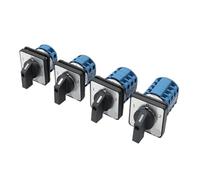 LW26-20/32/63 Rotary Cam Switch 3 Position 1-0-2 1/2/3/4 Poles Silver Contact 440V 4/8/12/16Terminals Universal 1 piece(20A 16Terminals)