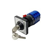 LW26-20/3S Combined Selector Control Circuit 3 Positions Single Hole Install with Key 20A 690V Silver Contact Rotary Cam Switch