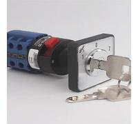 LW26-20/3S4 Single Hole 22.3mm Key Lock Dual Power Switch Motor to 20A Rotary cam