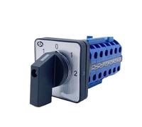LW26-20/6 Cam Switch Panel Mounting Power Rotary Changeover 5 Positions 24 Terminals Screws Silver Contact YMW26