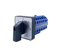 LW26-20/6 Cam Switch Panel Mounting Power Rotary Changeover 5 Positions 24 Terminals Screws Silver IDGTTLDF