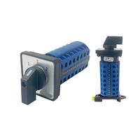 LW26-20/7 Rotary Cam Switch LW28 YMW26 20A 690V Silver Contact Changeover Rail Mount Seven Poles Power Control(0-7)