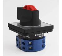 LW26-20 C04/2 Universal Rotary Cam Switch Single Push Padlock Power Cut Off 20A 690V Main Control Motor Silver Contact 1Pcs