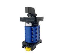 LW26-20 DIN Rail Mounted Multi Position Silver Contact Rotary Cam Switch 690V 20A 4 Level Changeover Selector YMW26 LW28 1Pcs(1-2-3-4)