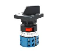 LW26-20 LW26-25 Electric 2/3 Position Rotary Cam Changeover Switch with Screws Silver Contact 20A 25A 1/2/3/4/5poles(20A 3 pole 1-2)