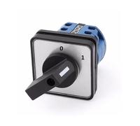 LW26-20 Rotary switch knob 2 position 0-1 ON-OFF changeover cam switch Ui 690V Ith 20A 1 pole 4 terminals RRBXXUYN