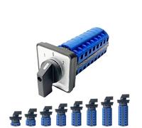 LW26-20 YMW26 Silver Contact 1-8 Poles 20A 690V Control Power Rotary Selector Changeover Cam Switch LW28-20 1Pcs(8P-32 Terminals)
