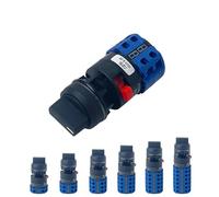 LW26-20S Single Hole Mounting Size 22mm Rotary Cam Switch 20A Changeover Main Selector Silver Contact YMW26 1Pcs(3P-01)