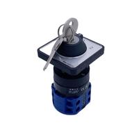 LW26-20YS3/2S1 Three Position ON-OFF-ON 20A Two Poles Universal Changeover Cam Switch With Lock Key 22mm Hole Easy Installation