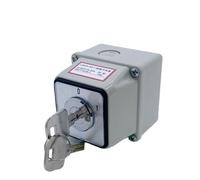 LW26-20YS5/1M Waterproof Box with Lock Key 20A Power-Off Switch Reverse Conversion Rotary cam