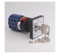 LW26-20YS5/3 Single Hole Installation 22.3mm Locking Key Dual Power Switching electronic starter Transfer 20A Rotary Cam Switch Industrial Switches