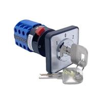 LW26-20YS5/3 Single Hole Installation 22.3mm Locking Key Dual Power Switching Motor 20A Cam Switch 1Pcs