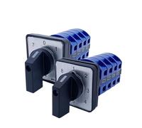 LW26-25 0-7/4 1-8/4 Eight Position Single Line 8-Group Signal Switching 25A Rotary Cam Switch 1Pcs(1-8)
