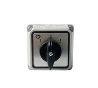 LW26-25/1M Changeover 3 Position Rotary Cam Gear Switch 25A 1 Pole with Waterproof Enclosure YMW26 LW28(Switch Box OFF-ON)