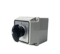 LW26-25/2M Changeover Cam 3 Position Rotary Switch 25A 2 Poles With Enclosure Box Electric Motor Reversing 1Pcs(Switch Box 102)
