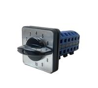 LW26-25 Rotary Cam Switch 64X64mm Panel Ui 690V 25A 6 Poles for Welding Machine 10 Position Silver Contact
