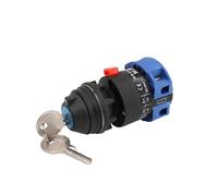 LW26-25YS1/1S Universal Change-Over Rotart Cam Switch 22mm Mounting 0-1 Off-ON Lock Key Motor Equipment Power Cut-Off 25A
