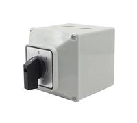 LW26-63/3M Changeover Cam Switch With Protective Cover 63A 3 Poles Electrical Optional Position Rotary Selector Box Enclosure 1Pcs(01)