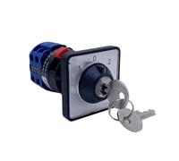 LW26 Three Position 20A Two Poles Changeover Cam Switch With Lock Key 22mm Hole Easy Installation YMW26-20YS3/2S1 RRBXXUYN
