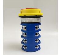 LW26GS-125A Padlock OFF-ON Two Positions Changeover Selector Rotary Cam Switch Silver Contact 1Pcs(3P 12Terminals)