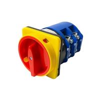 LW26GS-160/04-3 Cam Switch Padlock Panel Mount Power Rotary Transfer Circuit Breaker 8 Terminals ON-Off 2P 160A Silver