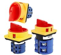 LW26GS-20/04-2 20A 25A 32A 63A 125A 160A 48 * 48 64 * 64mm OFF-ON 4 Poles Rotary Cam Switch LW26 2GS 1Pcs(63A)