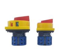 LW26GS-20/04-2 Cam Switch Two Position Pad Lock Changeover Rotary Isolator Disconnect Selector Silver Contact 20A 690V 1Pcs(Small Panel)