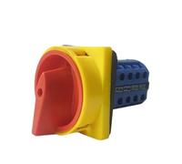 LW26GS-20 690V 20A Padlock Rotary Cam Switch OFF-ON 2 Position 4 Poles 16 Terminals Main Emergency Stop YMW26-20/4GS