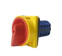LW26GS-20 690V 20A Padlock Rotary Cam Switch OFF-ON 2 Position 4 Poles 16 Terminals Main Emergency Stop YMW26-20/4GS 1Pcs