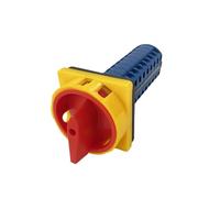 LW26GS-20/9 Padlock Cam Switch 20A 690V 9 Poles Power Rotary Changeover Selector 36 Terminals Screws ON-Off 2P Silver Contact