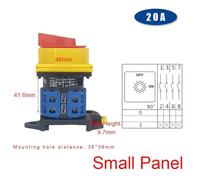 LW26GS-20A 25A DIN Rail Mounted OFF-ON Two Levels CA10 48x48mm 64x64mm Disconnect Isolator Padlock Rotary Cam Switch 1Pcs(20A 48X48mm OFF-ON,OFF-ON)
