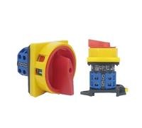 LW26GS-20A 25A Rail Mounted Off-ON Two Levels CA10 48x48mm 64x64mm Disconnect Isolator Padlock Rotary Cam Switch(20a 48x48mmon-off-on)