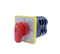 LW5-16YH3/3 Manual Transfer Rotary Cam Switch 4 Position Voltage Selector 16A Silver Three Levels