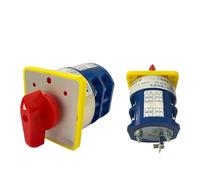 LW5 Electric 3 Position Manual Changeover Cam Switch 40A 690V 2 Poles Rotary Knob Commutateur Rotatif LW5D-40/2 1Pcs(102 position)