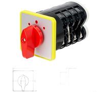LW5D-16/5 Rotary Selector Switch, 3 Position 4 Section Silver Contacts
