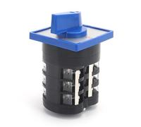 LW5D-16/YH3.3 16A Blue Panel 4 Positions Poles 12 Screws Three-Phase Changeover Cam Switch 1Pcs
