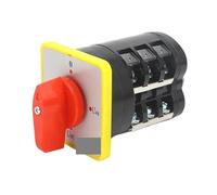 LW5D-16/YH3.3 16A Yellow Panel 4 Position 3 Pole 12 Screw Three-Phase Voltmeter Rotary Changeover Cam Switch