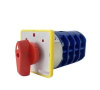 LW5D-40/4 Rotary Cam Changeover Switch 40A 16 Terminals 3 Positions 4 Poles Reversing Selector 1Pcs(ON-OFF-ON)