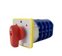 LW5D-40/4 Rotary Cam Changeover Switch 40A 16 Terminals 3 Positions 4 Poles Reversing Selector 1Pcs(ON-OFF-ON)