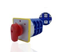 LW5D 40A Three Positions ON-OFF-ON Electrical Manual Changeover Rotary Cam Switch 500V LW5 1Pcs(40A 1P)