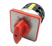 LW6 AC380 DC220V Rotary Cam Control Three Position Combination Power Changeover Switch 12 Screw Terminal