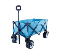 Leisurewize- Heavy Duty Outdoor Trolley - Folding All Terrain Trolley Cart with Wheels, 80kg Capacity, Steel Frame & Weather-Resistant Fabric, 89 x 49 x 57cm