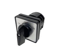LW8-10/2 ON-OFF-ON Rotary Cam Switch 660V 10A 2 Poles 3 Position 8 Terminals Silver Contact 1Pcs