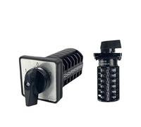 LW8-10 D606/6 Manual Changeover Rotary Cam Switch 6 Poles 10A 380V 24 Terminals 3 Positions 1Pcs